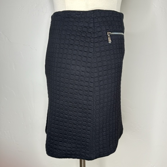 NWT Laundry by Shelli Segal Black textured Skirt Size 6 - Picture 9 of 13